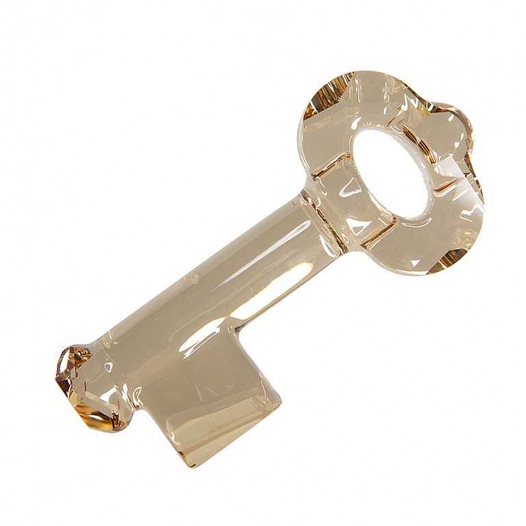 KEY přívěsek krystal Golden Shadow - 50 mm