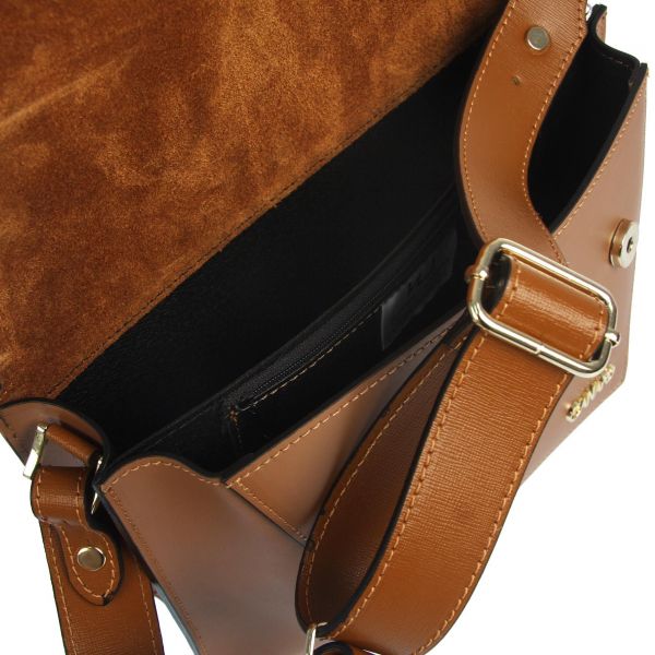 Dámská kožená šedá crossbody EC0763
