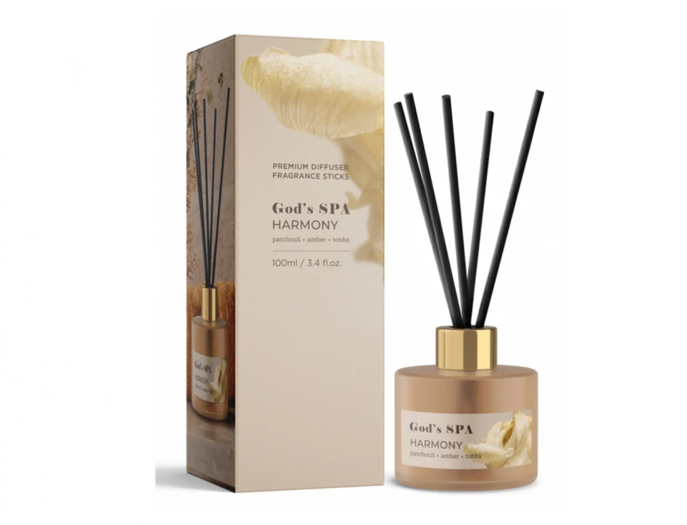 Tyčinkový difuzér God's Spa Harmony 100 ml