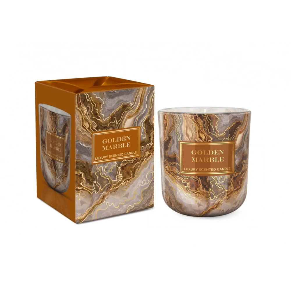 Vonná svíčka ve skle Golden Marble 150 g