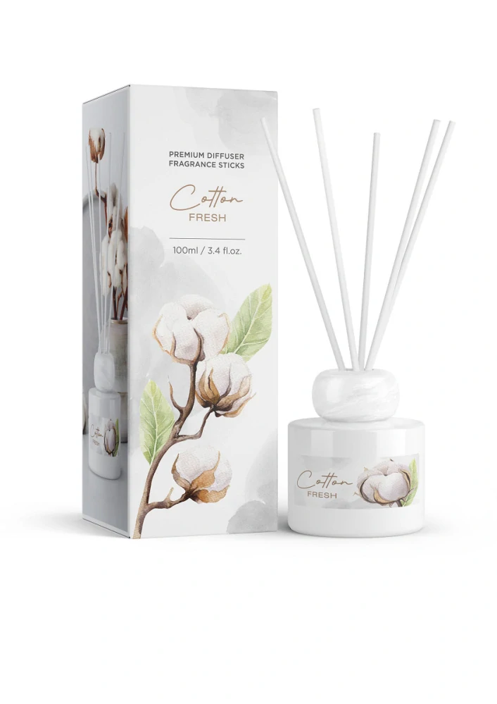 Tyčinkový difuzér Cotton Fresh 100 ml