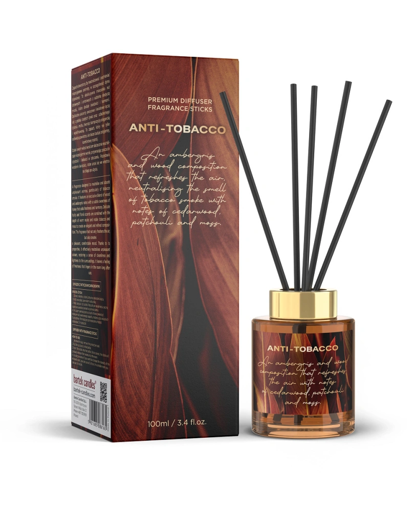 Tyčinkový difuzér Anti Tobacco 100 ml