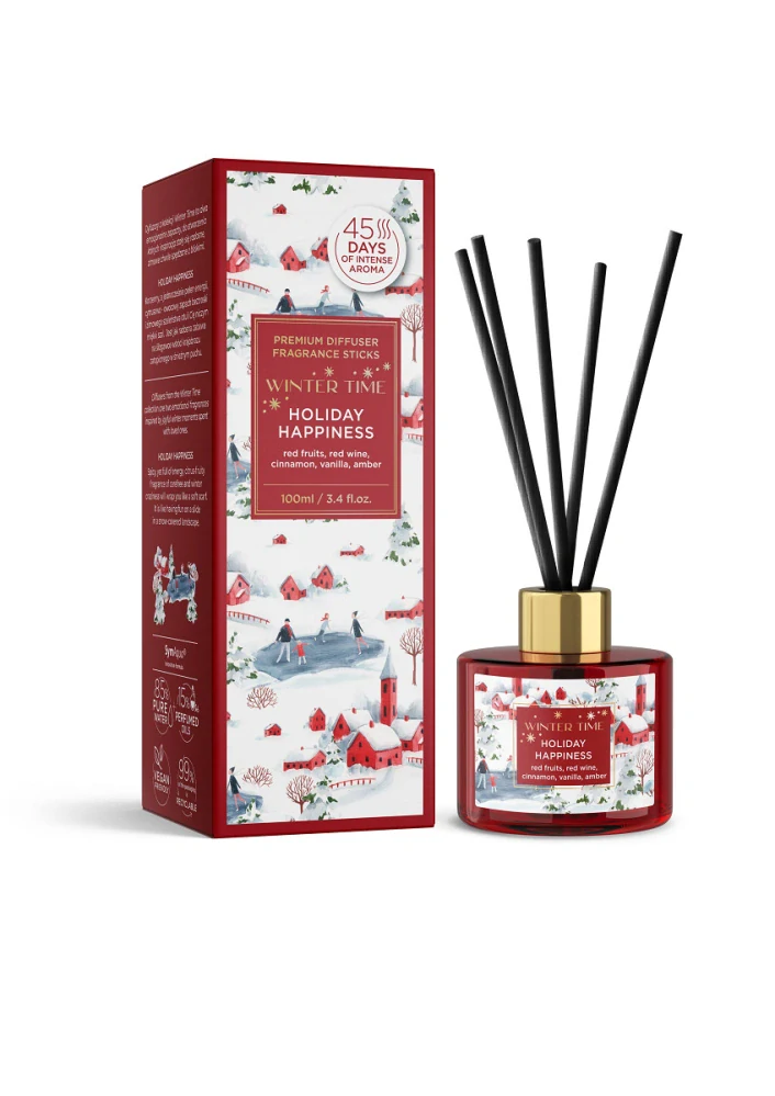 Tyčinkový difuzér Holiday Happiness 100 ml