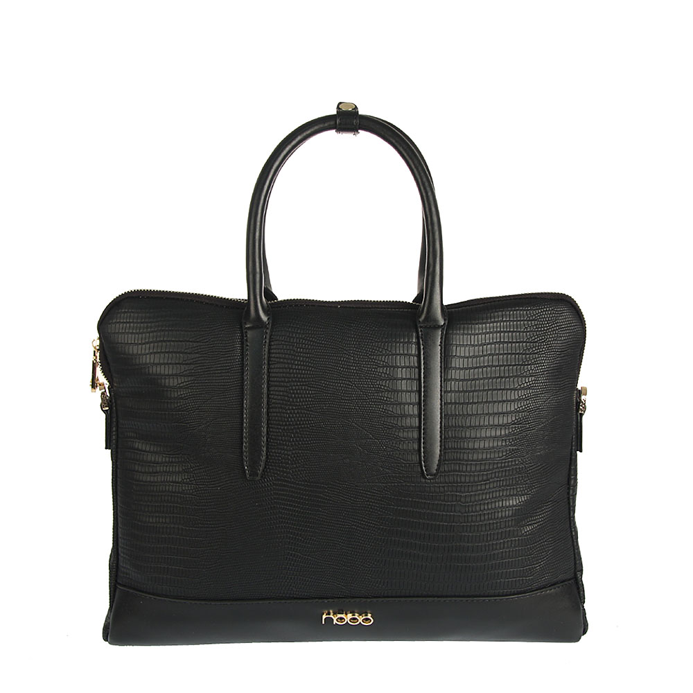 Dámská černá vzorovaná kabelka NOBO 1180