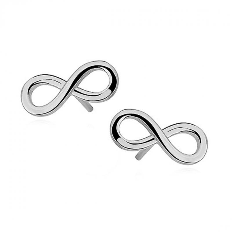 Dámské stříbrné náušnice Infinity
