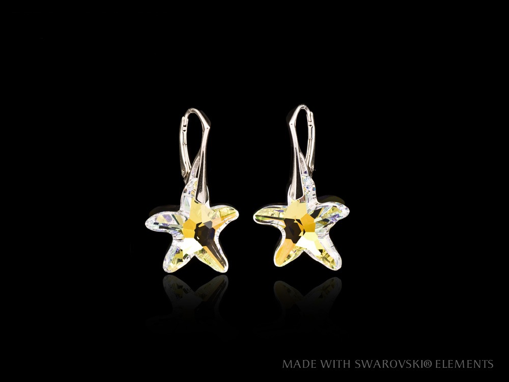 Stříbrné náušnice Starfish AB