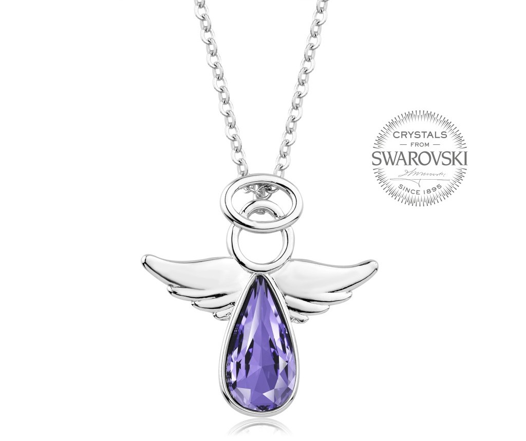 Přívěsek anděl Rafael Tanzanite