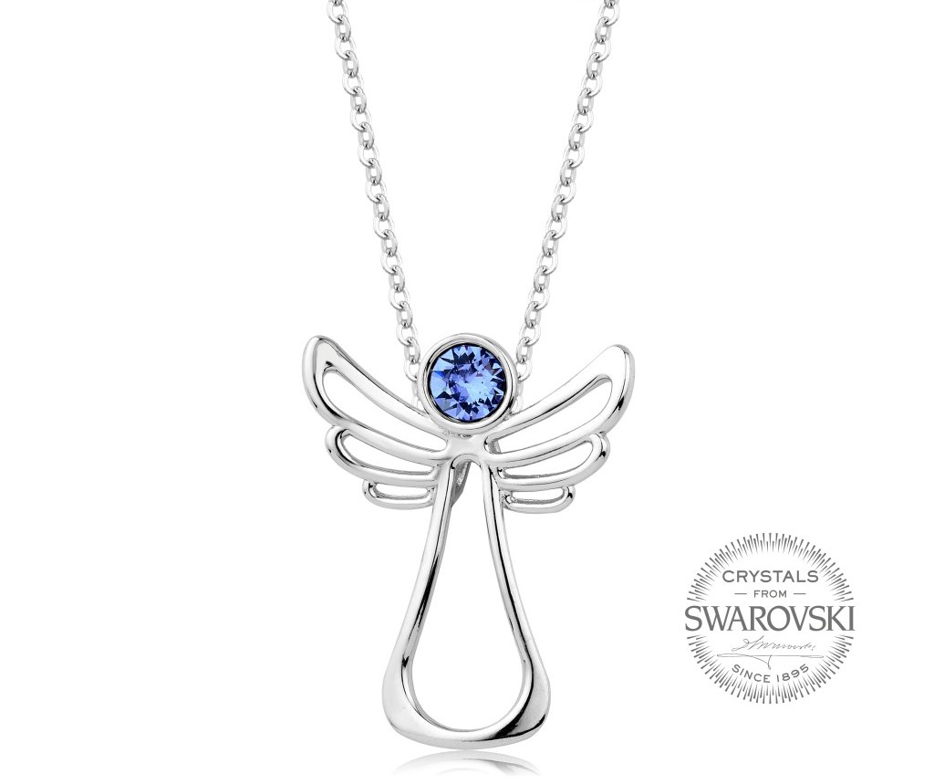 Přívěsek anděl Happy Aquamarine