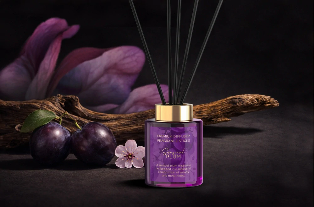 Tyčinkový difuzér Sensual Plum 100 ml