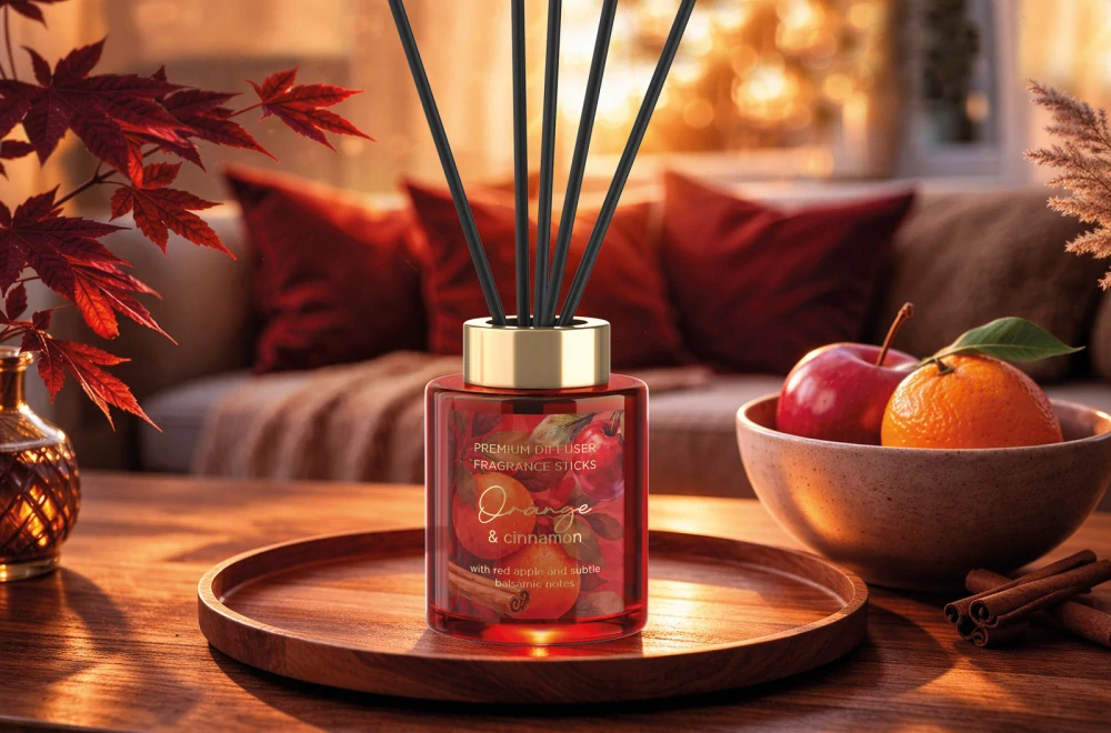 Tyčinkový difuzér Orange & Cinnamon 100 ml