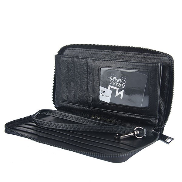 Dámská černá kožená peněženka Canard 76119RS