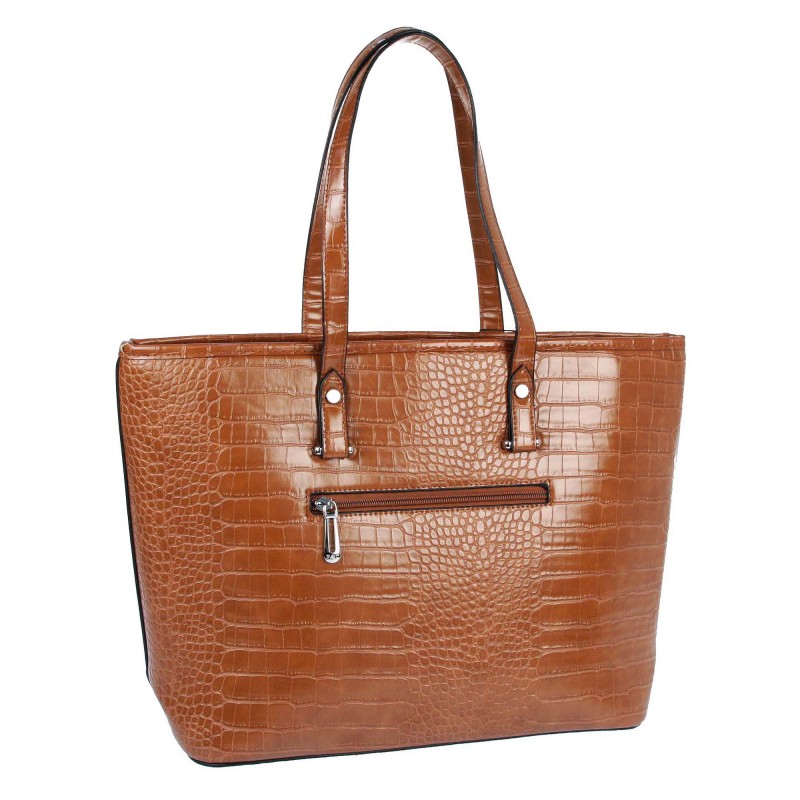 Dámská hnědá vzorovaná kabelka Flora & Co 8013