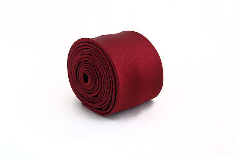 Pánská bordó slim kravata - 5 cm